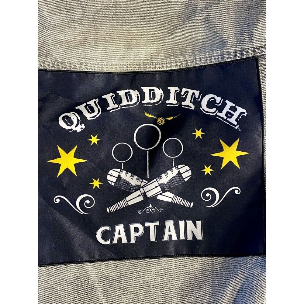 Harry Potter Quidditch Captain Jean Jacket Size M Grey Denim - Picture 14 of 14